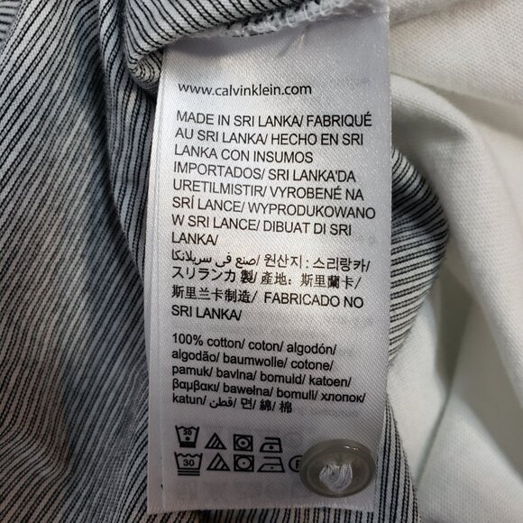 Calvin Klein Slim Fit Liquid Touch Polo Shirt Mens Size XL Casual Gray / A154 - Picture 8 of 8